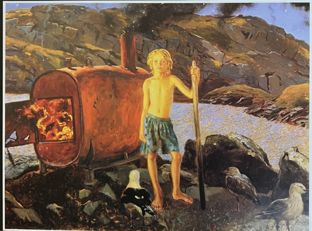 Jamie Wyeth, Cat Bates Of Monhegan