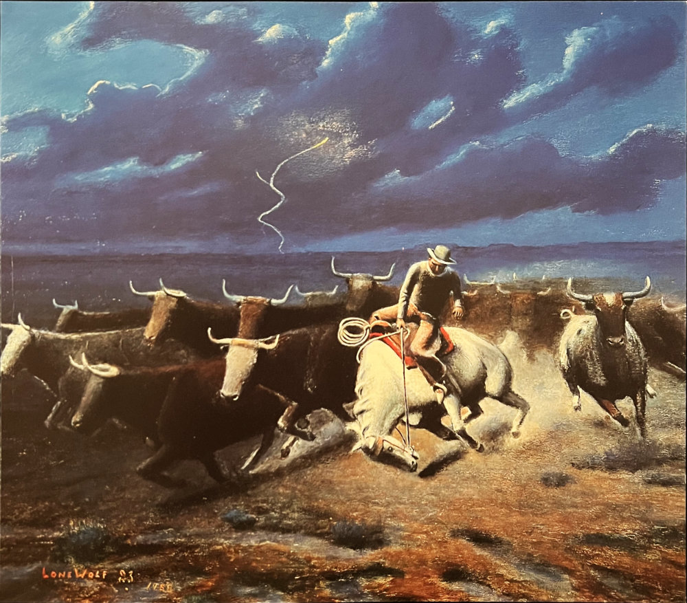 Lone Wolf, Herding Steer