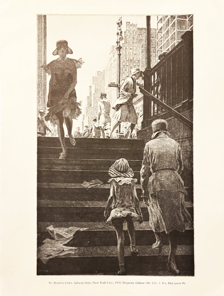 Martin Lewis, Subway Steps