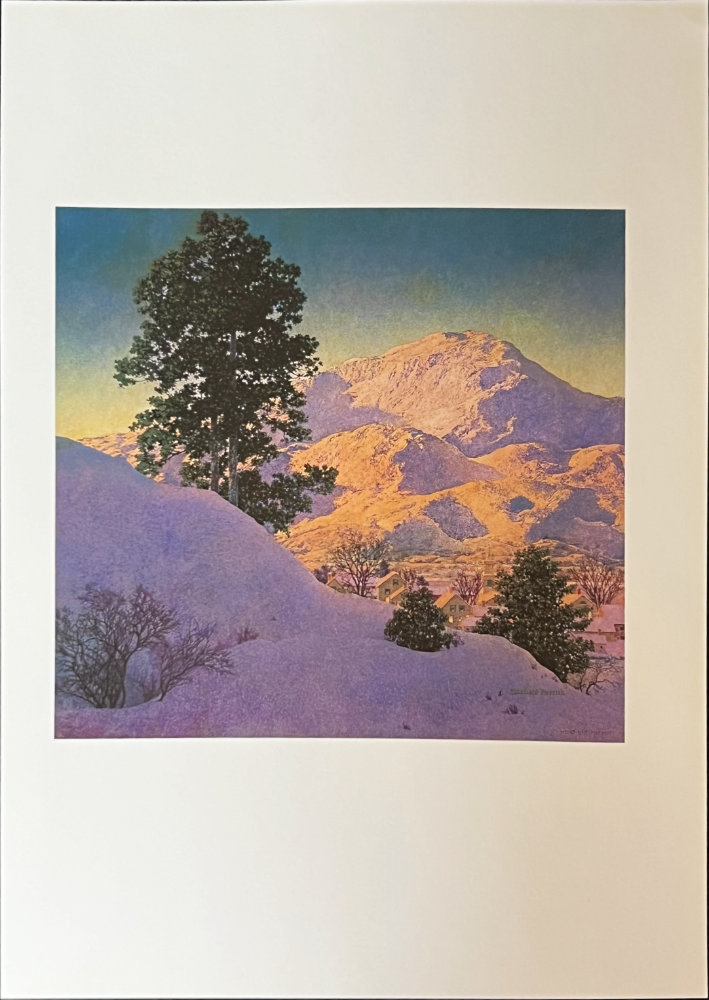 Maxfield Parrish, Winter Sunrise When Day Is Dawning